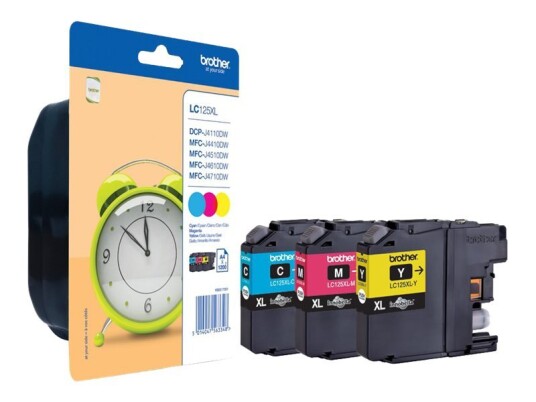 Brother Lc125xl Rainbow Pack - 3-Pack - Super High Yield - Gul Cyan Magenta - Original - Blister Med Lyd-/Elektromagnetisk Alarm - Blekkpatron - For Brother Dcp-J4110dw Mfc-J4410dw Mfc-J4510dw Mfc-J6520dw Mfc-J6720dw Mfc-J6920dw
