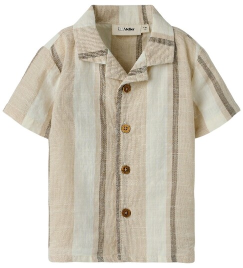 Lil"Atelier Nbmfibert Ss Loose Shirt Lil   Cream   68