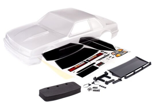 Traxxas 9421 Body Ford Mustang Drag Slash Clear