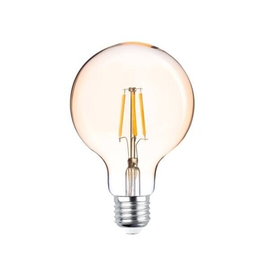 Forever Light Retro LED-pære med glødetråd gull, E27 4W 2200K 400lm Forever Light Retro LED-pære med glødetråd gull, E27 4W 2200K 400lm