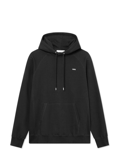 WOOD WOOD Essential Fred Classic Hoodie - Black - L