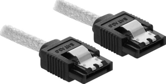 Delock Sata Kabel Serial Ata 150/300/600 Sata R Til Sata R 70 Cm Gjennomsiktig