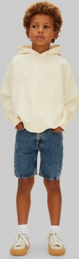 Calvin Klein Mono Logo Hoodie Yellow 152