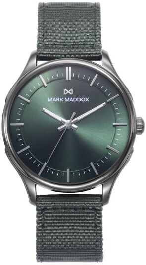 Mark Maddox Herreklokke HC1008 67 Greenwich Grønn/Tekstil Ø41 mm