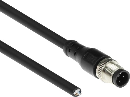 Act Industrial Sensorkabel 3,00 Meter M12a 4 Pins Hann Til Åpen Ende Superflex Xtreme Tpe Kabel Skjermet Sc3405