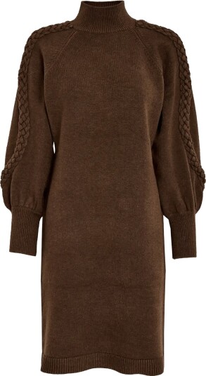 Minus Msvera Knit Dress Brown M Minus Msvera Knit Dress Brown M
