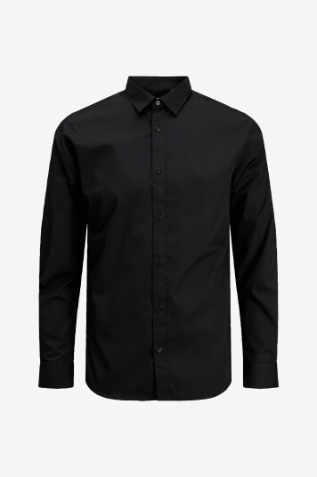 Jack & Jones Skjorte jjJoe LS Plain Pls Svart