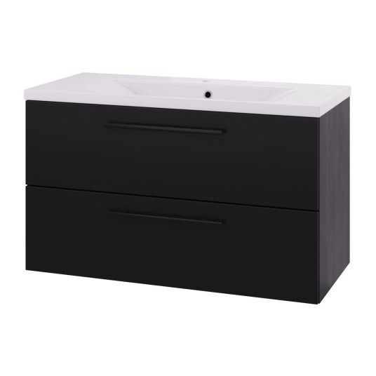 Linn Bad Ingrid D45cm Servantskap Svart eik / 100cm LB-110610 Linn Bad Ingrid D45cm Servantskap Svart eik / 100cm LB-110610
