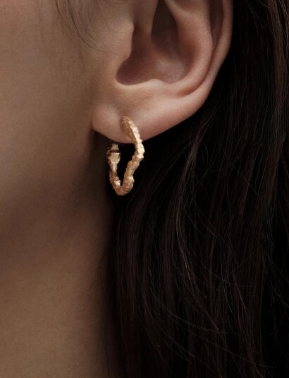 Kalevala Itu Earrings Hoop Silver Gold Plated Gold ONE SIZE Kalevala Itu Earrings Hoop Silver Gold Plated Gold ONE SIZE