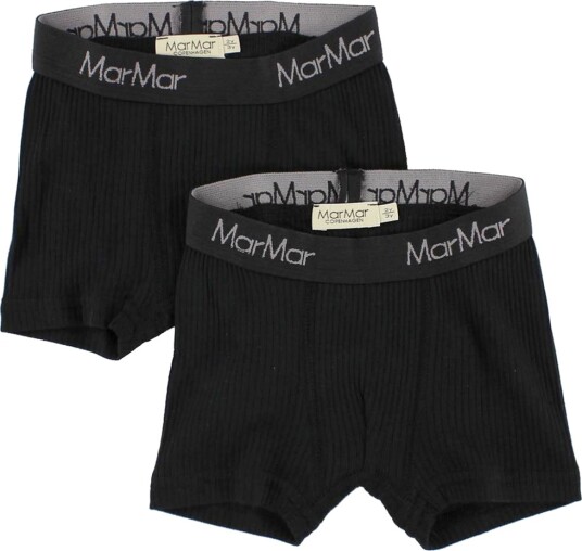 MarMar Boxershorts 2 pack Svart MarMar 6 år 116 Boxershorts