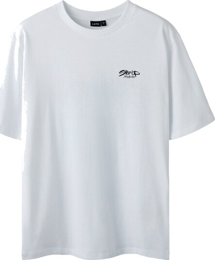 LMTD T skjorte NlnStep Bright White LMTD 9 10 år 134 140 T skjorte Hvit