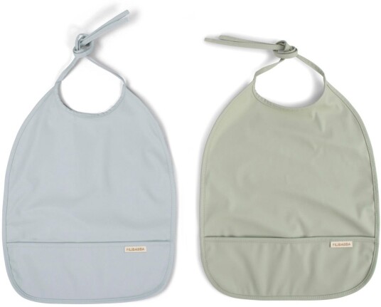 Filibabba Smekke 2-Pakning Pearl Blue og Desert Sage, 6-36 mnd