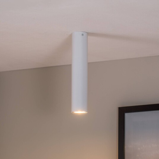 EMIBIG LIGHTING Tecno 1M downlight stål GU10 høyde 30 cm hvit