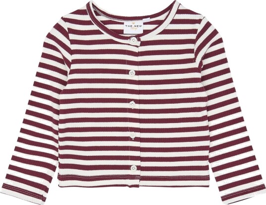 The New Tnstfro L_S Rib Cardigan Burgundy 104