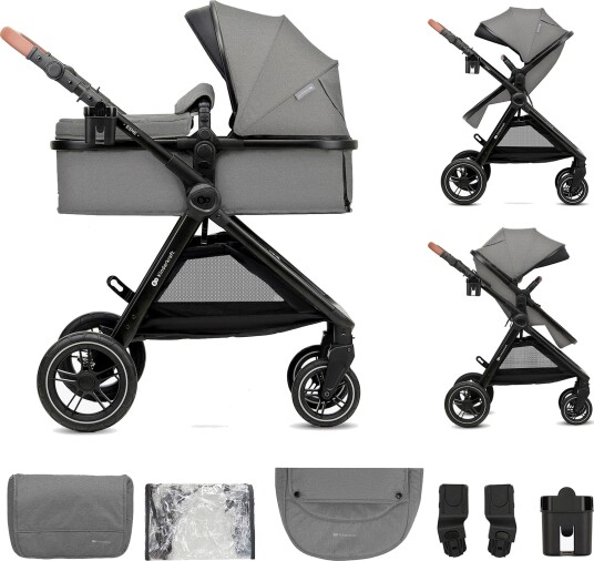 Kinderkraft ESME 2-in-1 Duovogn, Moonlight Grey
