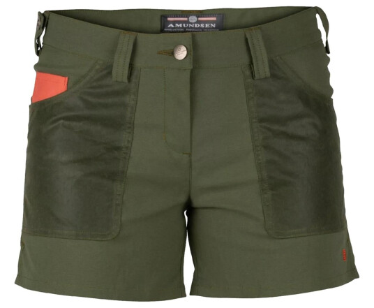 Amundsen 5 Incher Field Shorts Shorts Flaskegrønn female S