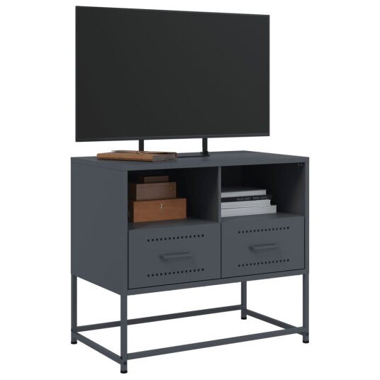 TV-benk antrasitt 68x39x60,5 cm stål 846550
