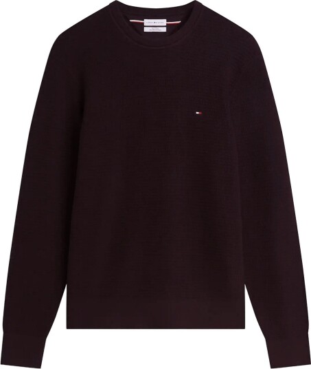 Tommy Hilfiger Pima Ctn Cash Structure Crewneck CHOCOLATE L