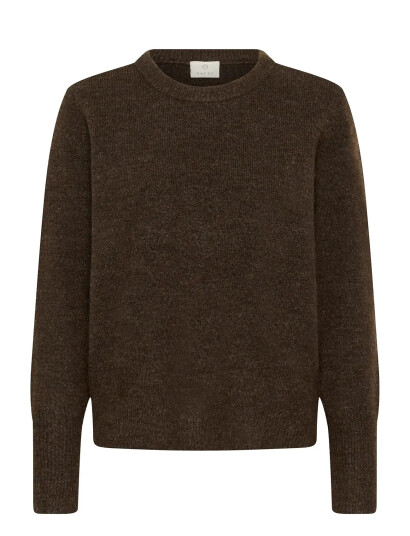 Kaffe Kaniel Crew Neck Pullover - Brown - XL