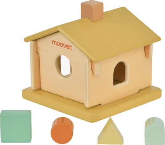 Moover Toys IQ Puttekasse Hus Brun