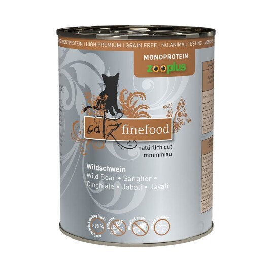 Catz Finefood Monoprotein Zooplus 6 X 400 G Villsvin