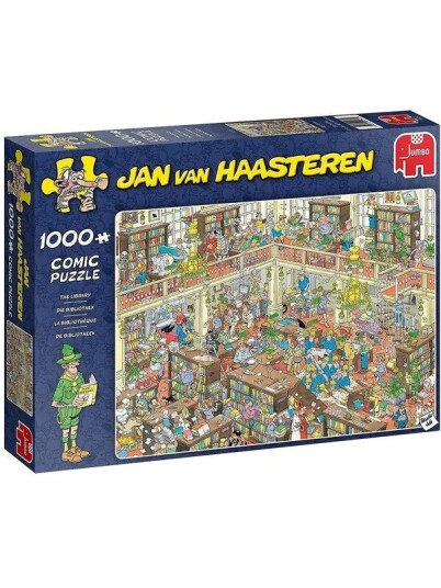 Jumbo Puzzle Jan van Haasteren - The Library (1000 piece