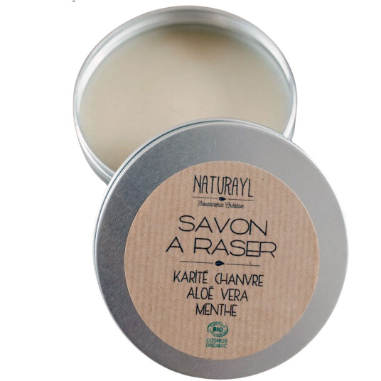 Naturlig barbersåpe Naturayl Shea/Hemp/Aloe Vera/Mint