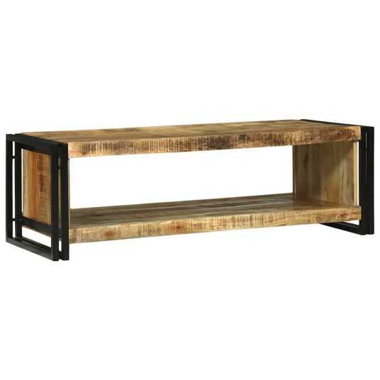 Kaffebord 120x50x38 cm Massivt Grovt Tre Mango