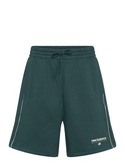 New Balance Linear Graphic Fleece Short 7"   White   M