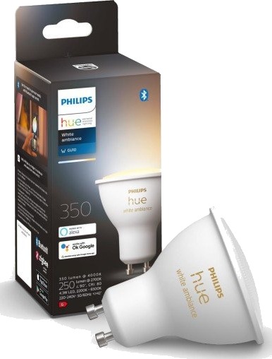 Philips Hue WA Lyskilde 4.3W GU10 - 60512 Philips Hue WA Lyskilde 4.3W GU10 - 60512