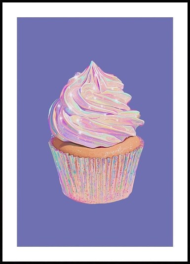 Rainbow Cupcake Plakat Plakat / 70x100cm