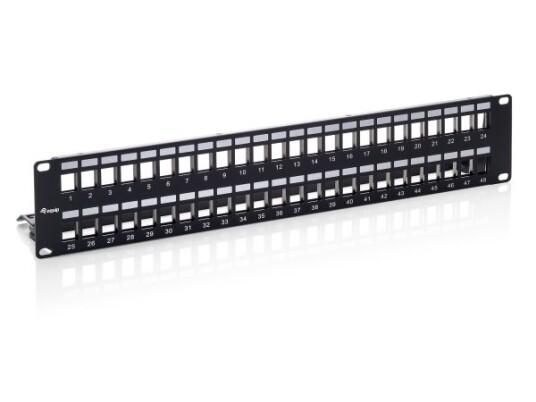 Equip 769349 Cat6 Sort Spcc Rackmontering 2U Rohs