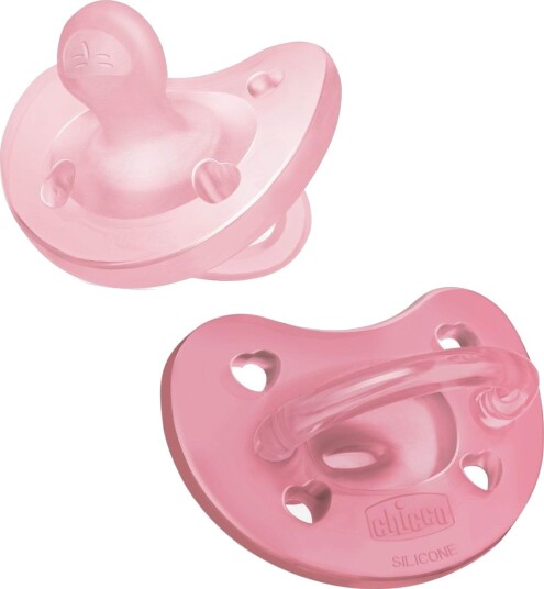 Chicco PhysioForma Ortodontisk Silikonsmokk 6-16 mnd 2 pk Rosa