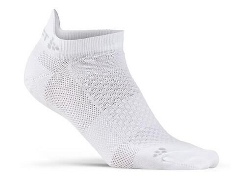 CRAFT Cool Shaftless 2-Pack Sock White Tynn Lettvektssokk 46/48