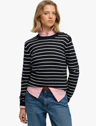 Superdry Lw Essential Jumper   Navy   10