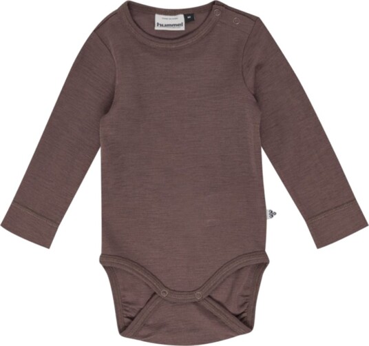 Hummel Twilight Mauve Mini Ull Rib Body L/S 74 Hummel Twilight Mauve Mini Ull Rib Body L/S 74