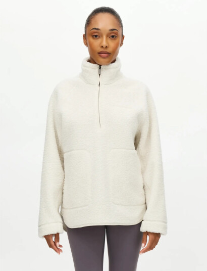 Röhnisch Cloud Pile Anorak   Cream   S