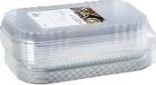 Alubakke Ready2cook 1442 Ml 265X162x47 Mm Med Apet Plastlåg 10 Sæt Sampak,10 Stk/Ps 10 Stk.