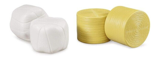 Bruder Accessories: 4 round hay bales 2 pcs. sorted blac