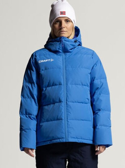 Dunjakke i blå til dame fra Craft XL