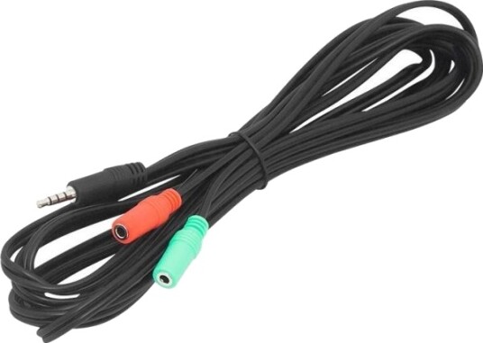 Kabel Xtreme Jack 3,5 Mm Jack 3,5 Mm X2 3,5 M Svart 2Gn.3,5St