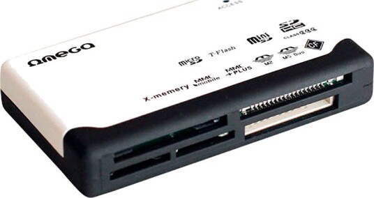 Omega Minnekortleser All-In-1 MicroSD/SMC/Memory Stick/CF