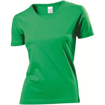 Stedman Classic Women T-shirt Grønn bomull Medium Dame Stedman Classic Women T-shirt Grønn bomull Medium Dame