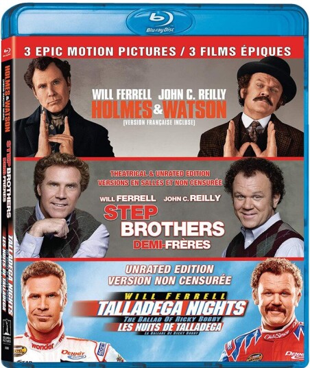 Holmes & Watson / Step Brothers / Talladega Nights Bluray