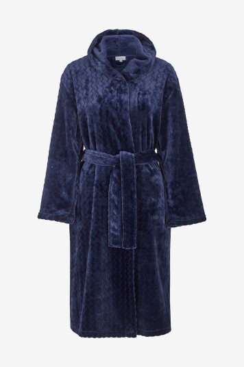 Damella Morgenkåpe Fleece Robe Blå Damella Morgenkåpe Fleece Robe Blå