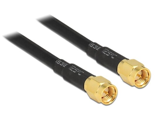 Delock Antennekabel 10 M Svart