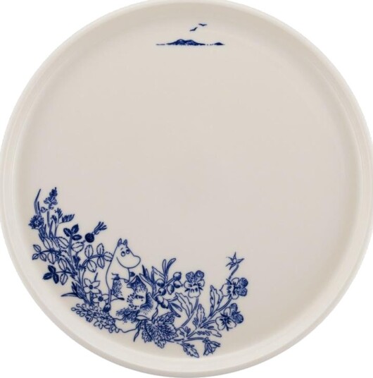 MoominArabia - Haru tallerken 25 cm mummi hvit/blå