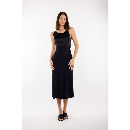 Alina Dress Black XL Satin slip dress Alina Dress Black XL Satin slip dress