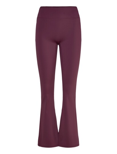 Gina Tricot Flare Yoga Tights Burgundy L