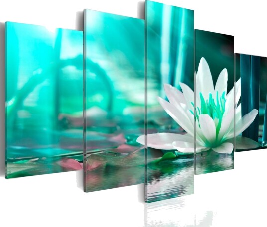 Bilde Turquoise Lotus 200x100 Artgeist sp. z o. o.